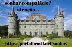 Sonhar com Palácio significa uma vez que você não é apenas você. É apenas tentar encontrar e descobrir os destinos que você espera ir na vida. Se você encontrar ações surpreendentes