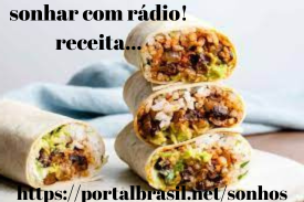 Dica de receita para quem Sonhou com Rádio
Receitas são sempre uma boa opção para nos trazer lembranças de momentos incríveis e alimentar o otimismo de dias melhores.