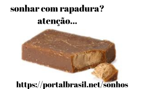 Sonhar com Rapadura Iniciar um relacionamento amoroso estável e duradouro se apresenta agora. Você vai descansar e sentir mais paz interior. O próximo ambiente será amigável e festivo, então você deve aproveitá-lo e se divertir.