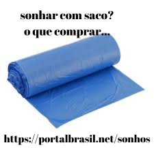 Sonhar com Saco o que Comprar
Uso de uma embalagem com o tamanho e resistência adequada para o descarte de lixo. - É feita com uso de plásticos reciclados, inclusive a própria sacolinha, diminuindo a sua pegada ambiental. - Evita o uso de matérias-primas virgens e não renováveis, como o petróleo e o gás natural. são produtos de limpeza descartáveis, utilizados sobretudo para conter resíduos sólidos. Os sacos para lixo são úteis para proteger o interior dos recipientes de resíduos, evitando com que lixeiras sejam sujas e contaminadas com o lixo.