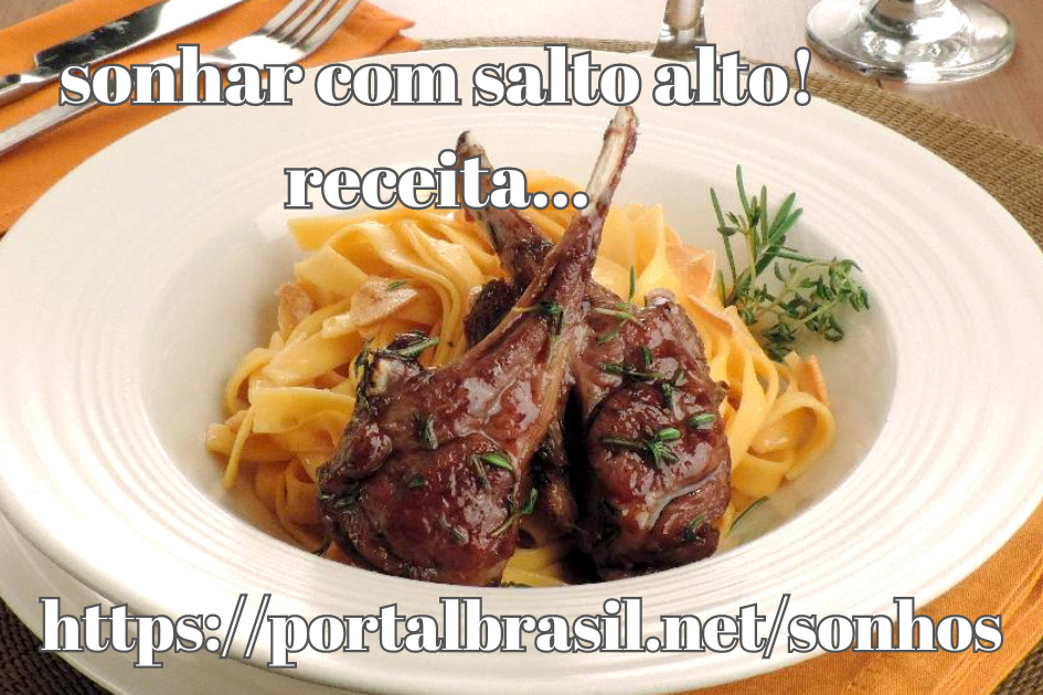 Dica de receita para quem Sonhou com Salto alto Receitas são sempre uma boa opção para nos trazer lembranças de momentos incríveis e alimentar o otimismo de dias melhores.